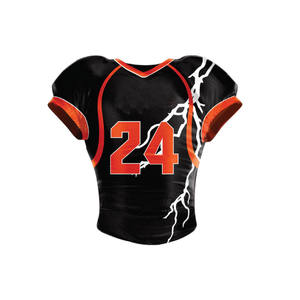 Uniforme de football américain confortable et de haute qualité, imprimé avec logo personnalisé, manches courtes, respirant - Product Image 3