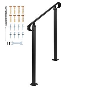 Corrimano Regolabili per Esterni per Gradini da 2-3 Livelli in Acciaio al Carbonio, Facile Installazione, Dispositivi di Assistenza - Product Image 1