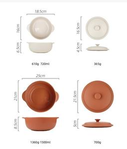 Olla de barro de terracota natural para cocinar, compatible con estufas de gas, con tapa de vidrio, ecológica, para cocinar arroz - Product Image 6