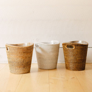 Cesta enfriadora de vino de ratán premium, cubo para botellas de champán, bañera para bebidas con diseños tejidos - Product Image 1