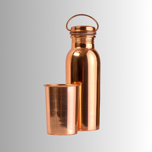 Botella de Agua de Cobre con Acabado Mate Moderno, Tapa de Rosca Antideslizante, Portátil, Ecológica, Reutilizable, con Diseño de Color y Logotipo Personalizado, Venta al Por Mayor - Product Image 2