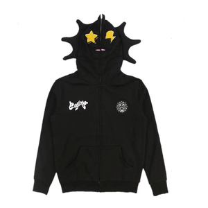 Private label loose fit full <b>zip</b> hoodie custom cotton fleece oversized low moq - Product Image 3