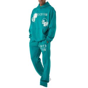 เสื้อผ้าสตรีทแวร์คุณภาพสูง ผ้าฝ้าย 100% เสื้อฮู้ด 2 in 1 ปักลาย พิมพ์ลาย โลโก้สั่งทำได้ ระบายอากาศดี เป็นมิตรกับสิ่งแวดล้อม กางเกงจ็อกเกอร์ ชุดวอร์ม - Product Image 1