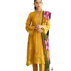 Último diseñador Faux Georgette bordado secuencia bordado trabajo Salwar traje por Fab Zone - Product Image 1