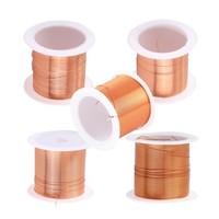 Alambre de Cobre Esmaltado Sin Oxígeno AWG 0.35mm/0.0138 pulgadas Clase F 155C con Recubrimiento de Esmalte Uniforme para Electrodomésticos
