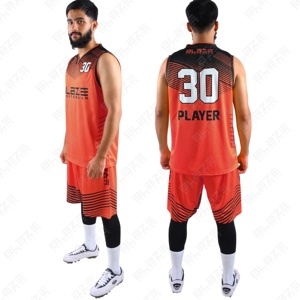 Blaze Fight Wear uniforme de baloncesto OEM personalizado de alta calidad Unisex adulto baloncesto deporte conjunto verano Pantalones cortos transpirable Jersey - Product Image 6