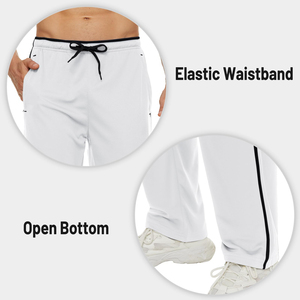 <b>Men's</b> Casual Pants OEM Washed <b>Elastic</b> <b>Waist</b> 100% Cotton Fleece Lining Windproof Comfortable Office Custom <b>Trousers</b> - Product Image 4