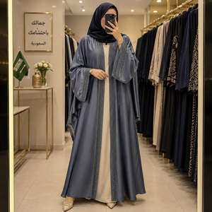 Premium Embroidered Abaya Dubai Luxury Modest Wear <b>for</b> Women Designer Embroidered Abaya <b>for</b> Women High Quality Dubai Style - Product Image 5
