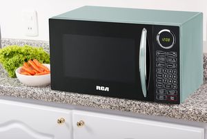 BLUE RCA RMW953 เตาอบไมโครเวฟขนาด 0.9 คิวบิกฟุตพร้อมจอแสดงผลขนาดใหญ่ สีฟ้า - Product Image 3