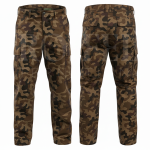 Hot Selling Custom Camouflage <b>Cargo</b> <b>Pants</b> Multi Pocket Outdoor Workwear Knee Protective Durable Heavy Weight <b>Pants</b> for <b>Men</b> - Product Image 4