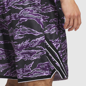 Shorts de sport décontractés pour hommes, de qualité supérieure, à devant uni, respirants, à séchage rapide, légers, pour la course à pied, l'entraînement, en coton élastique - Product Image 5