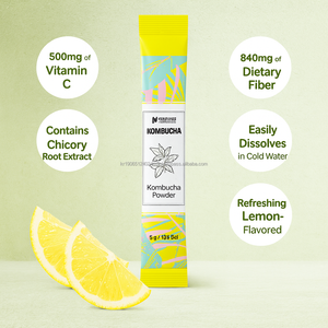 Polvo de Kombucha Espumoso con Sabor a Limón, Vitamina C y Fibra, Bebida Saludable y de Belleza para Adultos - Vegano - Product Image 2