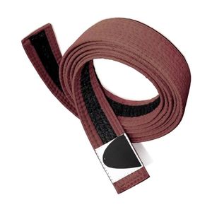 Cinturón de Artes Marciales Marrón con Hebilla Metálica, Correa Funcional de Algodón con Costuras Reforzadas, Cinturón Profesional para Grados - Product Image 3