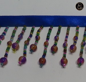 Cortina de Luces Colgante de Flecos de Cristal con Cuentas Hecha a Mano, Accesorios Populares de Encaje para Disfraces de Danza - Product Image 6