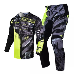 Ensemble maillot et pantalon de motocross, design personnalisé, combinaisons de motocross à manches longues, impression par sublimation, vêtements de sport de motocross, combinaison de course - Product Image 4