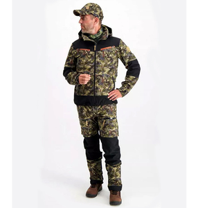 Outdoor Men's Autumn and Winter Fleece Warm Suit Warm Keeping Suit Hunting Clothes Hunting Soft <b>Shell</b> Uniform - Product Image 2