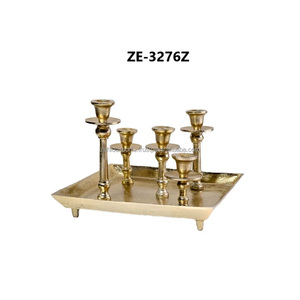 Elegant Gold and <b>Black</b> Metal Handmade Contemporary Candle <b>Holder</b> for Home Decoration Modern Living Rooms and Christmas - Product Image 2