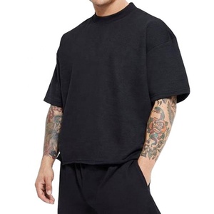 High Quality 100% Cotton Knitted Custom Printed <b>Men's</b> Boxy Fit Oversized Eco-Friendly T-Shirts Street Wear 380g Acid <b>Wash</b> Quick - Product Image 2