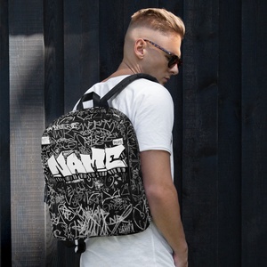 Sac à dos élégant en cuir véritable noir, design inspiré du patrimoine, détails de boucles, grande capacité pour les voyages, l'usage quotidien et les affaires - Product Image 6