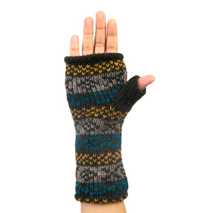 Merino <b>Wool</b> Fingerless <b>Gloves</b> Wholesale Factory Nepal OEM Private Label Bulk Supply Winter Fleece Lined <b>Gloves</b> - Product Image 3