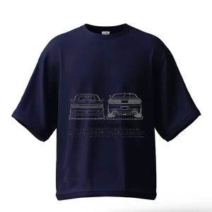 Camiseta Oversize Lisa con Hombros Caídos y Estampado Gráfico - Compra Camisetas de Algodón Grueso de Alta Calidad para Hombre - Product Image 1