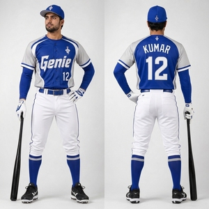 Uniforme de baseball conçu avec un matériau en polyester à séchage rapide, construction respirante, uniforme de baseball personnalisé, vêtements de compétition - Product Image 5