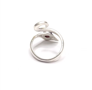 Custom <b>Adjustable</b> 925 <b>Silver</b> Unisex <b>Ring</b> Pink Stone Animal Pattern Trendy Jewelry Everyday Wear - Product Image 3