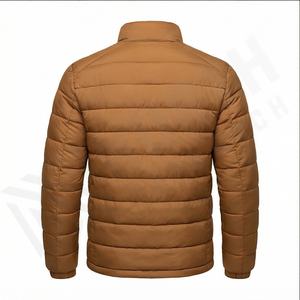 เสื้อแจ็กเก็ตแบบพองสำหรับผู้ชายเสื้อโค้ทผ้าบางดีไซน์แบบมีซิปปกตั้งสำหรับฤดูหนาว - Product Image 3