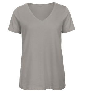 Camiseta Casual con Cuello en V para Mujer, Camisetas Personalizadas de Algodón Premium, Camisetas de Algodón Reciclado Orgánico, Crea Tu Propia Marca - Product Image 4