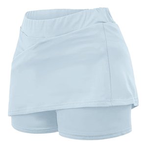 Women Solid Color Asymmetrical A-line Sport <b>Skirt</b> Built-In Shorts <b>Elastic</b> Waist Breathable Woven Polyester Mini Length Summer - Product Image 1