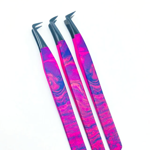 Pince à épiler pour cils en gros, angle 90 degrés, acier inoxydable, antistatique, durable, personnalisable, haute qualité - Product Image 2