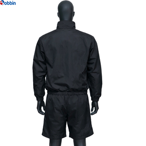 Comfortable Custom Logo Reflective Patchwork <b>Zip</b> up Jacket Nylon Sports Shorts Sets Tracksuits Unisex Men Windbreaker Short Sets - Product Image 2