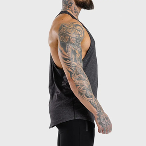 OEM Private Label Men's Wear Premium Gym Stinger <b>Vests</b> Knitted Cotton Quick Dry Breathable Sleeveless <b>Stringers</b> Tank Tops - Product Image 2