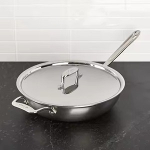 Poêle à frire à paroi droite en acier inoxydable plaqué cuivre, poêle de cuisson de précision pour cuisine gastronomique - Product Image 5