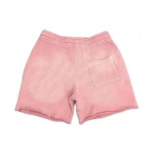 Shorts pour hommes de haute qualité, personnalisés, effet délavé, avec logo, 100% coton, délavé à l'acide, séchage rapide et respirant - Product Image 4