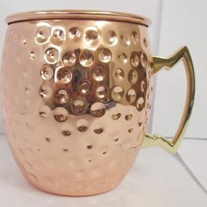 Juego de 4 Tazas de Cobre Martillado para Café, Estilo Moscow Mule, Hechas a Mano, para Hogar, Cocina y Bar - Product Image 4