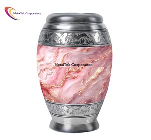 Nouvelle Urne Funéraire Moderne Abstraite Rose pour Cendres, Urne Métallique Décorative pour Cérémonie Funéraire, Vente en Gros Fabricant - Product Image 6