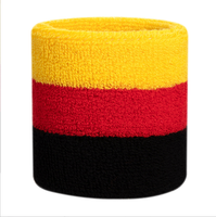 Bandeaux de poignet antidérapants en tissu fin et léger de 4,5 cm de large, motif drapeau Rasta d'Italie, personnalisables, pour le basketball, toutes saisons, ajustement universel