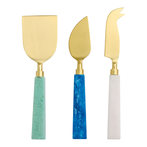 Wholesale High Quality Handmade Stainless Steel <b>Cheese</b> <b>Knife</b> <b>Set</b> with Resin Handles Eco-Friendly Cutting <b>Cheese</b> & Jam Tableware - Product Image 1