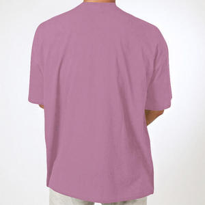Camisetas Cortas de Alta Calidad para Hombre, Estilo Urbano, Corte Cuadrado, Color Sólido, Logotipo Personalizable, Ajuste Regular, Ecológicas, Antiarrugas - Product Image 2