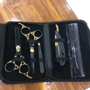 Kit de ciseaux de barbier professionnels Hersteller, haute durabilité, acier inoxydable et métal, outil de salon pour coiffeur - Product Image 2