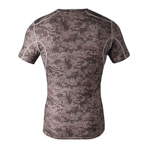Rashguard OEM pour hommes, imprimé par sublimation, en spandex, pour BJJ, gym, surf, plongée, chemises de compression, MMA Rash - Product Image 3