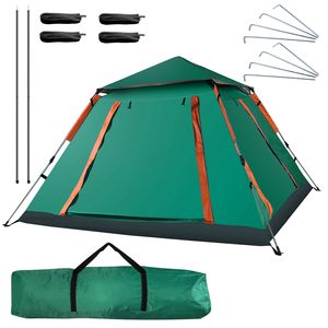 Tenda da Campeggio Pieghevole Impermeabile per 4-5 Persone con 2 Zanzariere e Borsa per il Trasporto, Ideale per Escursioni e Avventure - Product Image 4