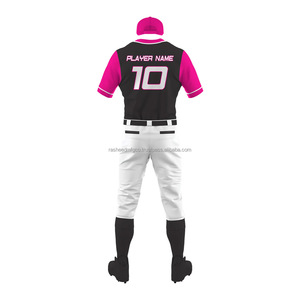 Ensemble d'uniformes de baseball pour hommes, maillot et pantalon à logo brodé personnalisé, vêtements de sport d'équipe en polyester durable, usine OEM - Product Image 3