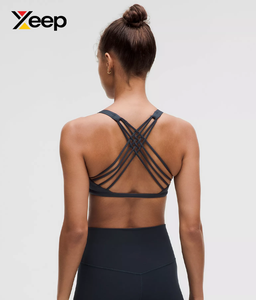 เสื้อชั้นในกีฬาโยคะคุณภาพสูงสำหรับผู้หญิง XEEP รุ่น XC-SB-133 แบบเรียบง่าย ระบายอากาศได้ดี สายปรับได้ แผ่นรองถอดออกได้ รองรับได้ดีเยี่ยม แห้งเร็ว - Product Image 2