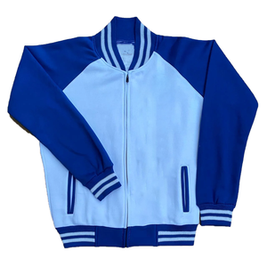 Chaqueta Varsity de Lana Blanca Personalizada - Chaqueta Bomber Azul Personalizada con Letras - Ropa de la Hermandad Sigma, Resistente al Viento y con Calefacción - Product Image 4