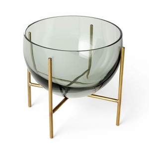 Pot de fleurs décoratif moderne en métal avec support en fer thermolaqué pour la décoration intérieure et extérieure de la maison et du jardin - Product Image 5