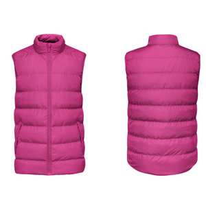 Polyester Vest Bib Safety Hi Vis Reflective Mesh <b>Quilted</b> Puffer Fleece Softshell Insulated Lightweight Breathable Casual Zipper - Product Image 2