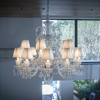 Lampe en cristal minimaliste moderne française, lustre en verre de style européen pour salon, chambre, bureau, hôtel, hall