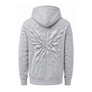 Sudaderas con capucha y cremallera, tela transpirable, estilo con cremallera completa para ropa informal y de exterior. - Product Image 5